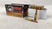 (33)Wolf Gold 139gr 6.5x55 Swedish Soft Point Ammo