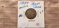 1834 Bust Dime Variety 2
