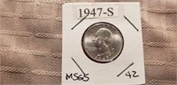 1947S Washington Quarter MS54