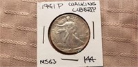 1941P Walking Liberty Half Dollar MS63