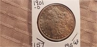 1901O Morgan Dollar MS63