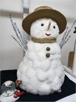 23"H Snowman & Snow Globe