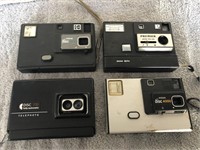 Lot of 4 RARE Disc Cameras Kodak