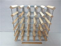 WOODEN WINE RACK 21X21 INCHES