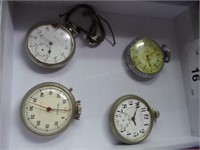 4 pocket watches - various brands (AS IS)