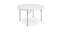 Economy $98 Retail Round Fold-in-Half Table