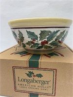American holly large serving bowl