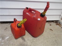 2 GAS CANS-BLACK LINE INDICATES LEVEL OF CONTENTS
