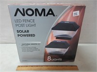 NOMA LED FENCE POST SOLAR LIGHTS - NEW