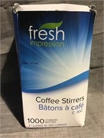 Fresh Impression coffee stirrers 
1000