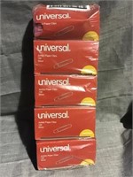 Pack of universal paper clips 10  boxes100 per