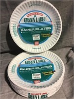 2 packs green label paper plates
100 per pack