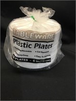 Plastic plates 6 inch 125