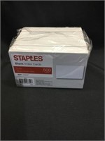Five packs blank index cards 500 cards per pack