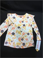 Size 2T cat and Jack long sleeve floral shirt