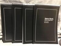 4 steno books