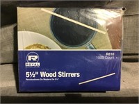 Royal 5 1/2in wood stirrers 
1000 count