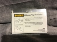 Scotch ID/Badge protectors
