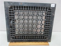 ORNATE METAL FLOOR GRATE 13X11.5 INCHES