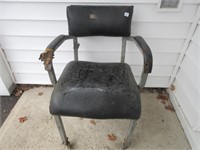 COOL CHAIR ON CASTORS - NEEDS SOME TLC
