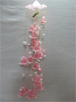 PRETTY PINK BELL WIND CHIME