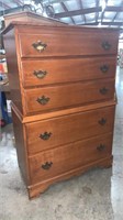 Solid Maple Highboy Chest