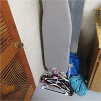Ironing Baord, Hangers & Laundry Bags