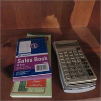 Calculator & Sales Pads