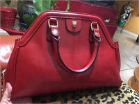 Red Fashion Purse with shoulder strap