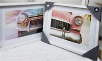 2 Framed Car Pictures
