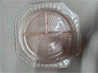 CARNIVAL GLASS DIVIDED PLATE