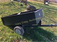 Rugid Lawn Cart, 17 cu. ft., tilt, like new;