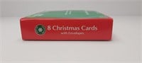 8 CHRISTMAS CARDS WITH ENVELOPES