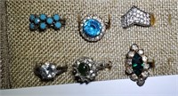 Lot of 6 RINGS - sizes 6, 7, 7.5. 7.5, 9.5, 11