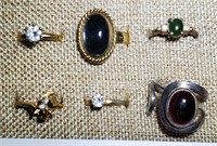 Lot of 6 RINGS - sizes 5, 5.5, 7. 9, 9, 9