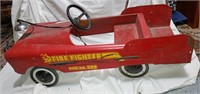VIntage Red "Fire Fighter" Pedal Car