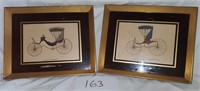 Set of Two Framed Carriage Prints