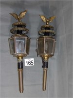 Early Outdoor Carriage Style Porch Lights