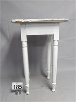 Early Work Table in White Paint