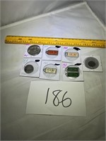 LOT OF PINS, COINS AND TAGS