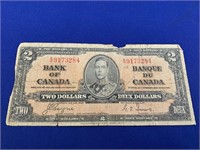 1937 Bank of Canada Two Dollar Bill