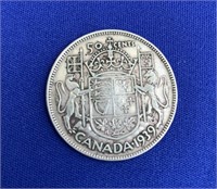 1939 Canada Fifty Cent Piece