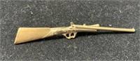 Rolled Gold Rifle Tie Clip