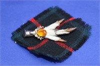 Scottish Claw Brooch w Elk Head