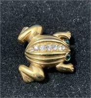 Vintage Frog Brooch