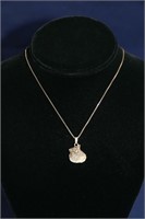 Sterling Necklace & Seashell Pendant