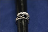 Sterling Silver Lionness Ring