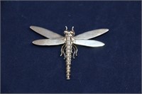 Sterling Silver Dragonfly Brooch