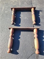 Antique table legs