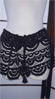 PILYQ black crochet bottom cover up XS/S